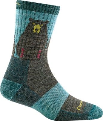 Darn Tough W's Bear Town Micro Crew Light Cushion Aqua