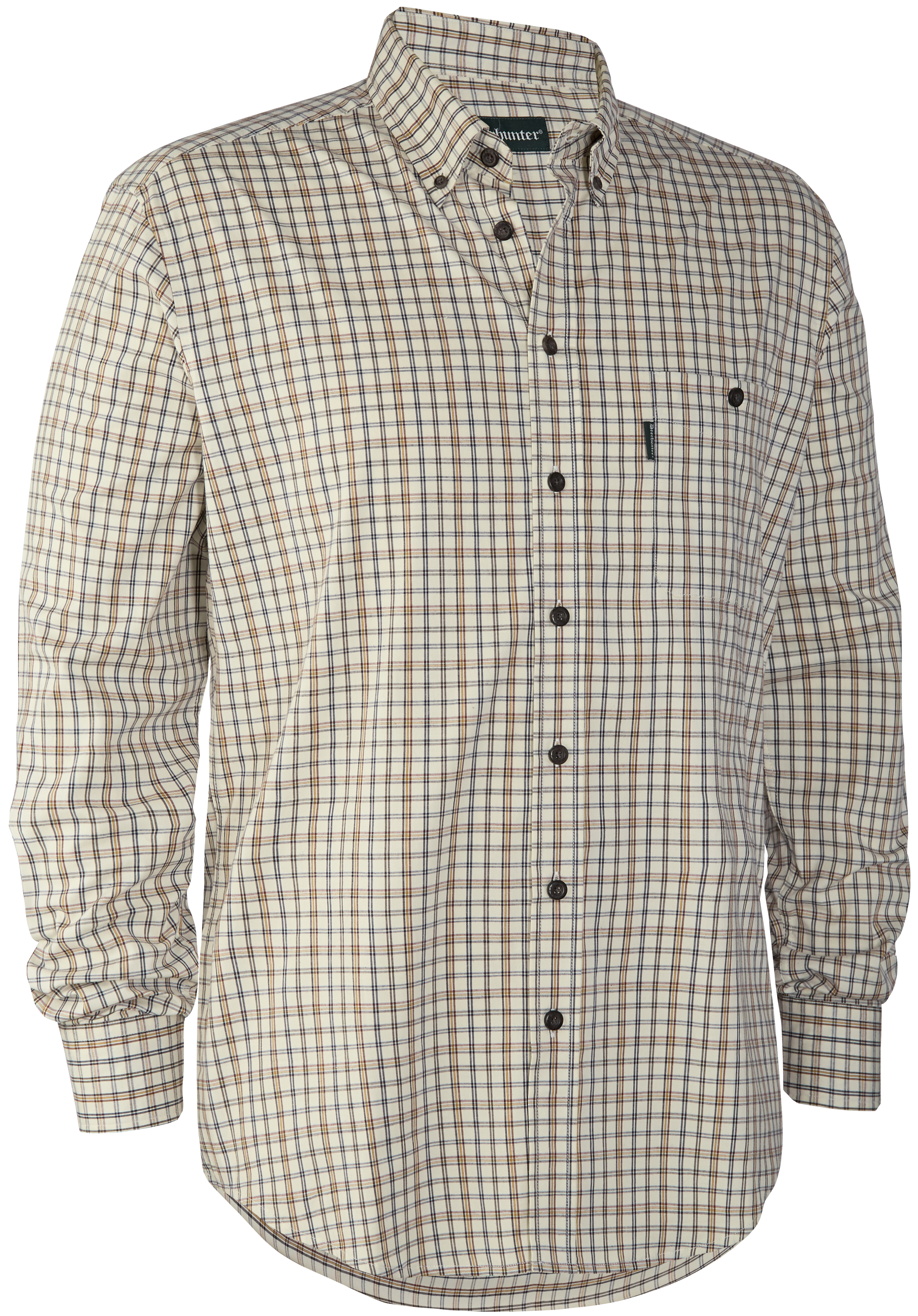 Deerhunter Henry Shirt kauluspaita, vaaleabeige/vihreä