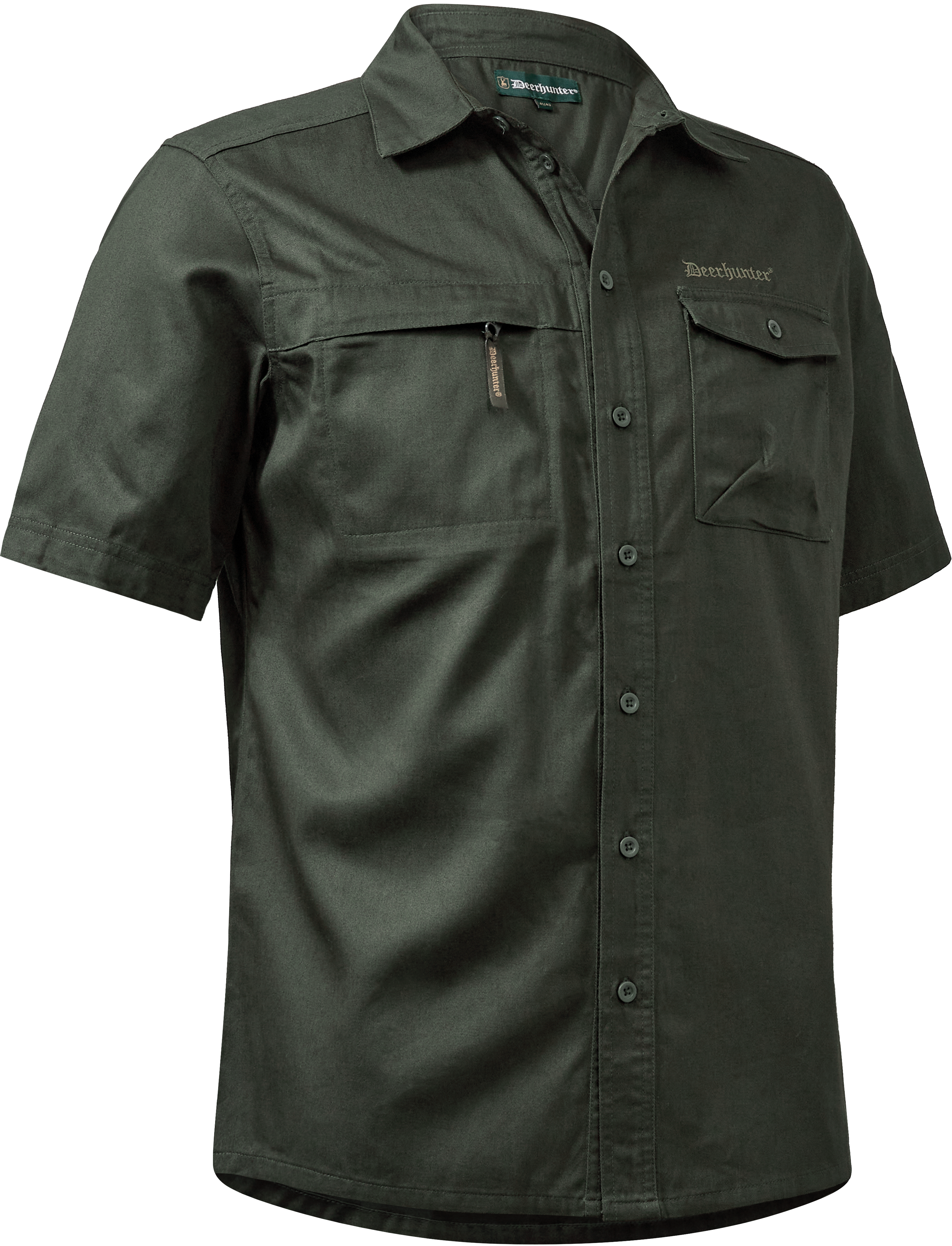 Deerhunter Atlas Shirt S/S paita, tummanvihreä