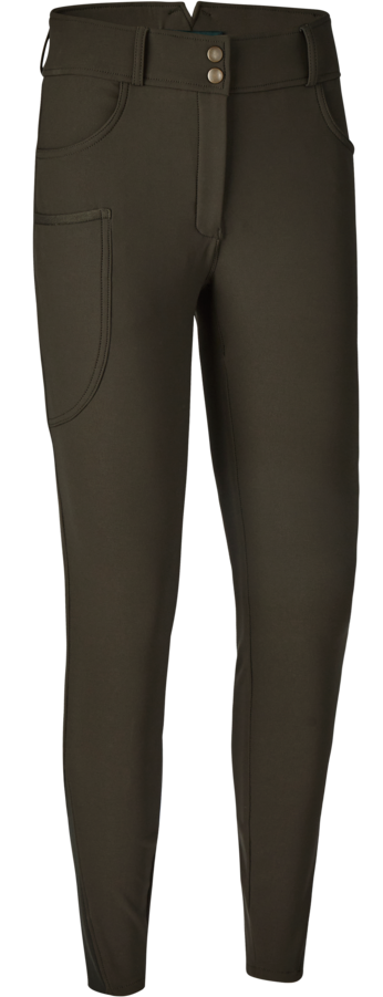 Deerhunter Lady Hunting Tights naisten metsästyslegginsit, vihreäruskea