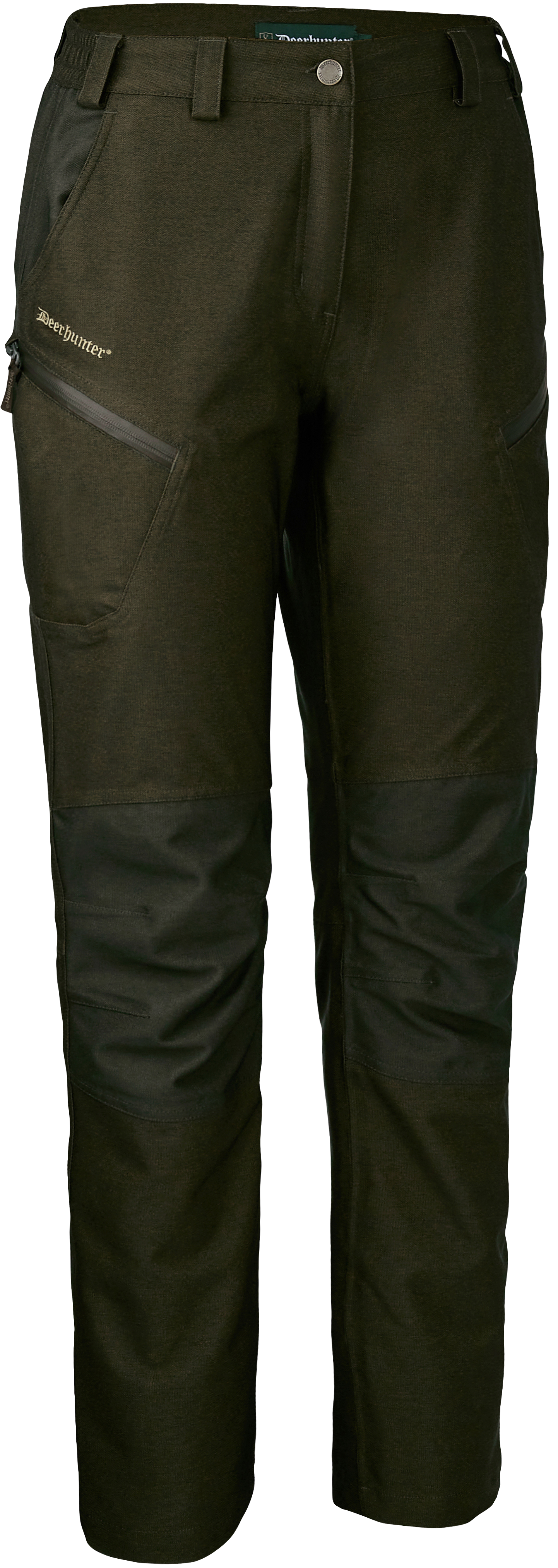 Deerhunter Lady Chasse Trousers naisten metsästyshousut, vihreäruskea
