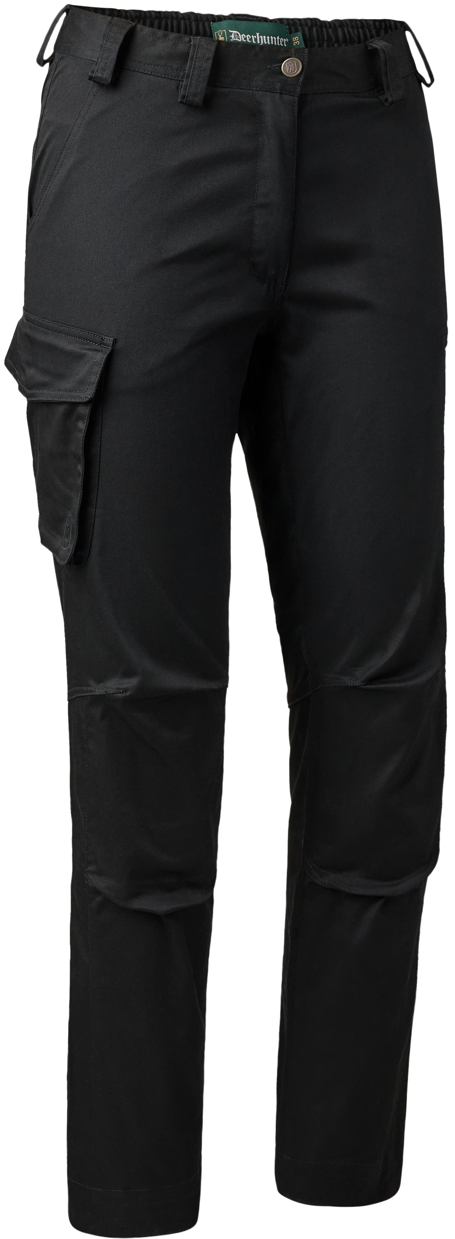 Deerhunter Lady Traveler Trousers naisten reisitaskuhousut, musta