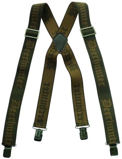 Deerhunter Logo Braces with Clips - 120 cm Art Green