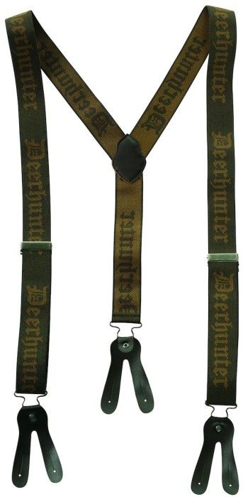 Deerhunter Logo Braces for Buttons - 130 cm Art green