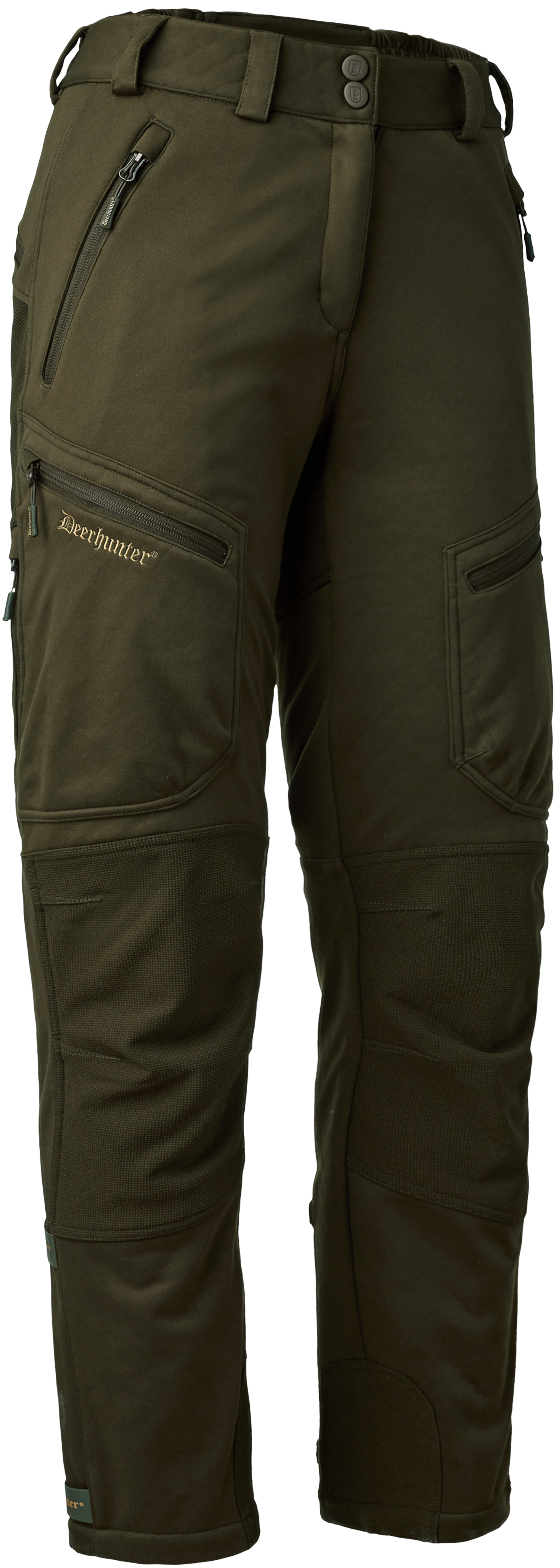 Deerhunter Excape Softshell Trousers naisten metsästyshousut, Art Green