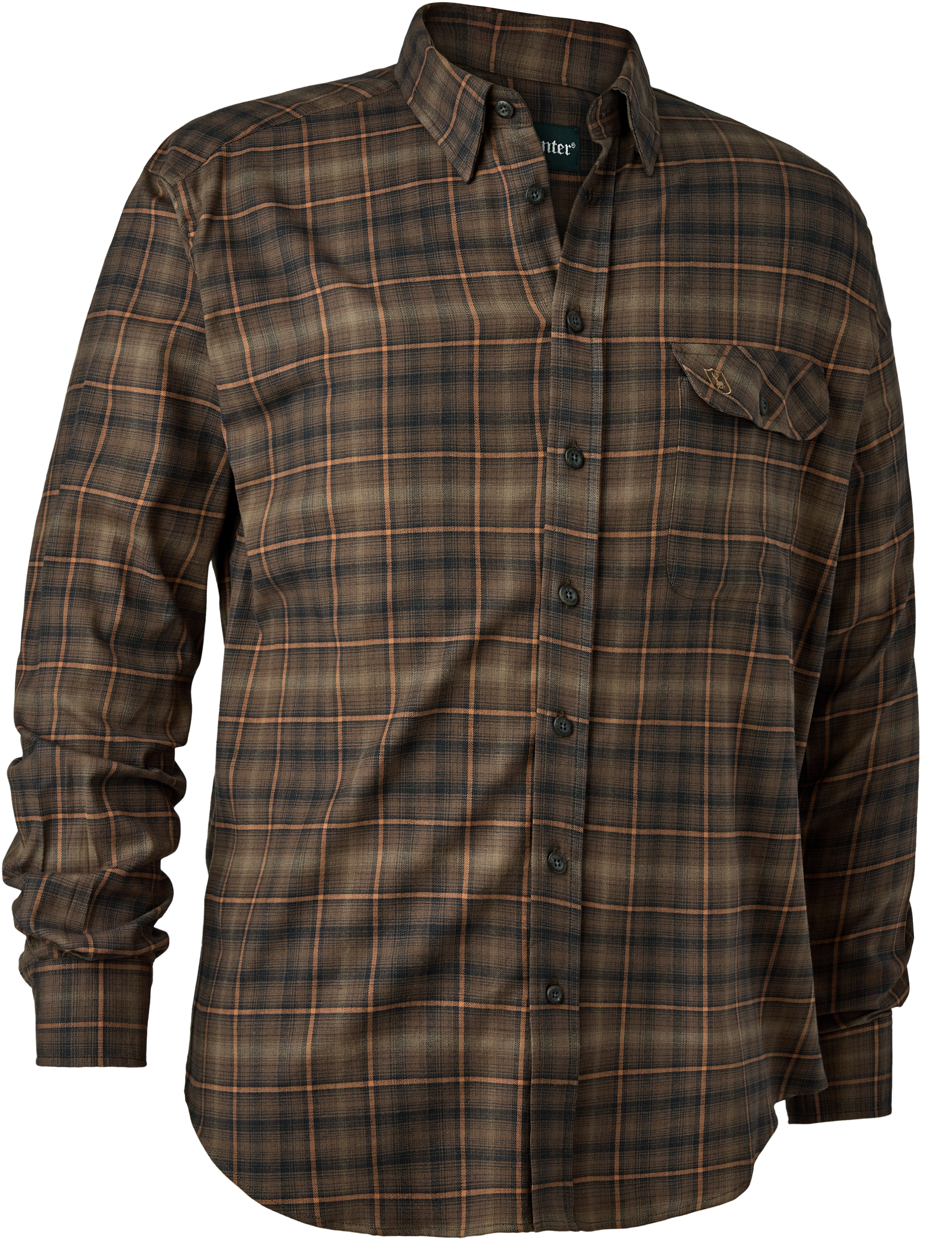 Deerhunter Eric Shirt kauluspaita, vihreä/ruskea