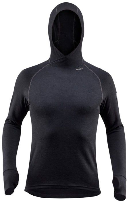 Devold Expedition Man Hoodie hupullinen kerrastopusero, musta