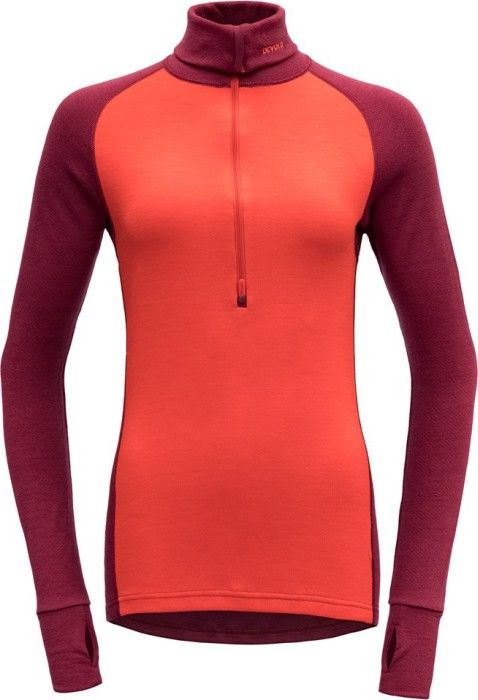 Devold Expedition Woman Zip Neck Beetroot