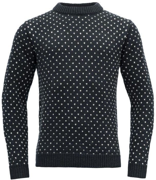 Devold Sörisen Wool Sweater Unisex villapaita, Ink/Off White