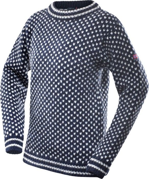Devold Nordsjø Sweater Crew Neck Dark Blue/Grey