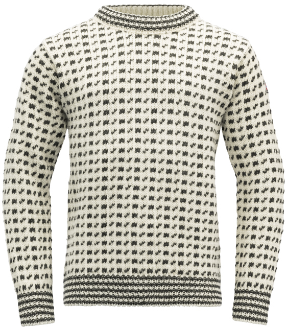 Devold Original Islender Crew Neck Offwhite/Anthracite