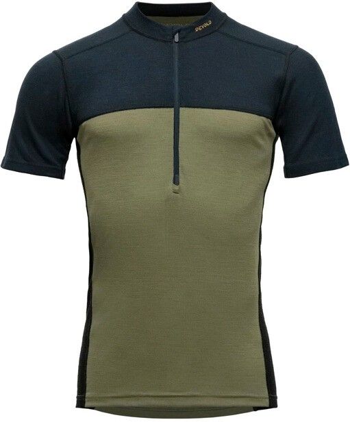 Devold Lauparen Merino 190 Zip Tee Man Ink/Lichen/Black