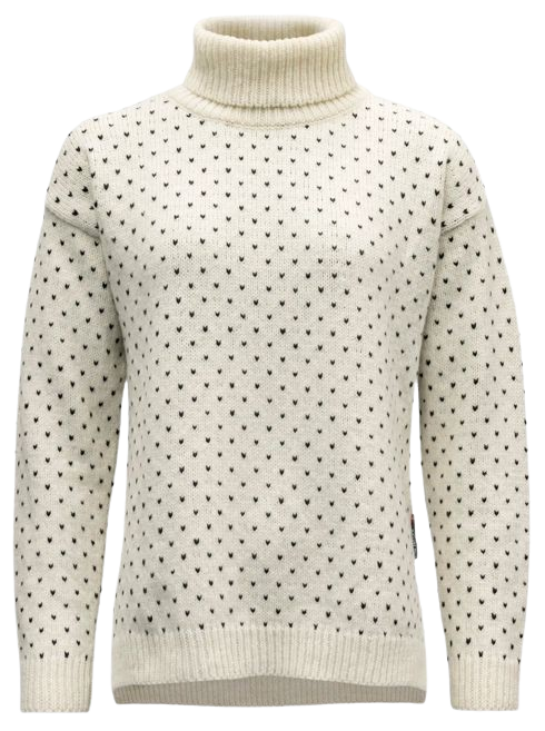 Devold Sørisen Wool High Neck Woman Off White/Ink