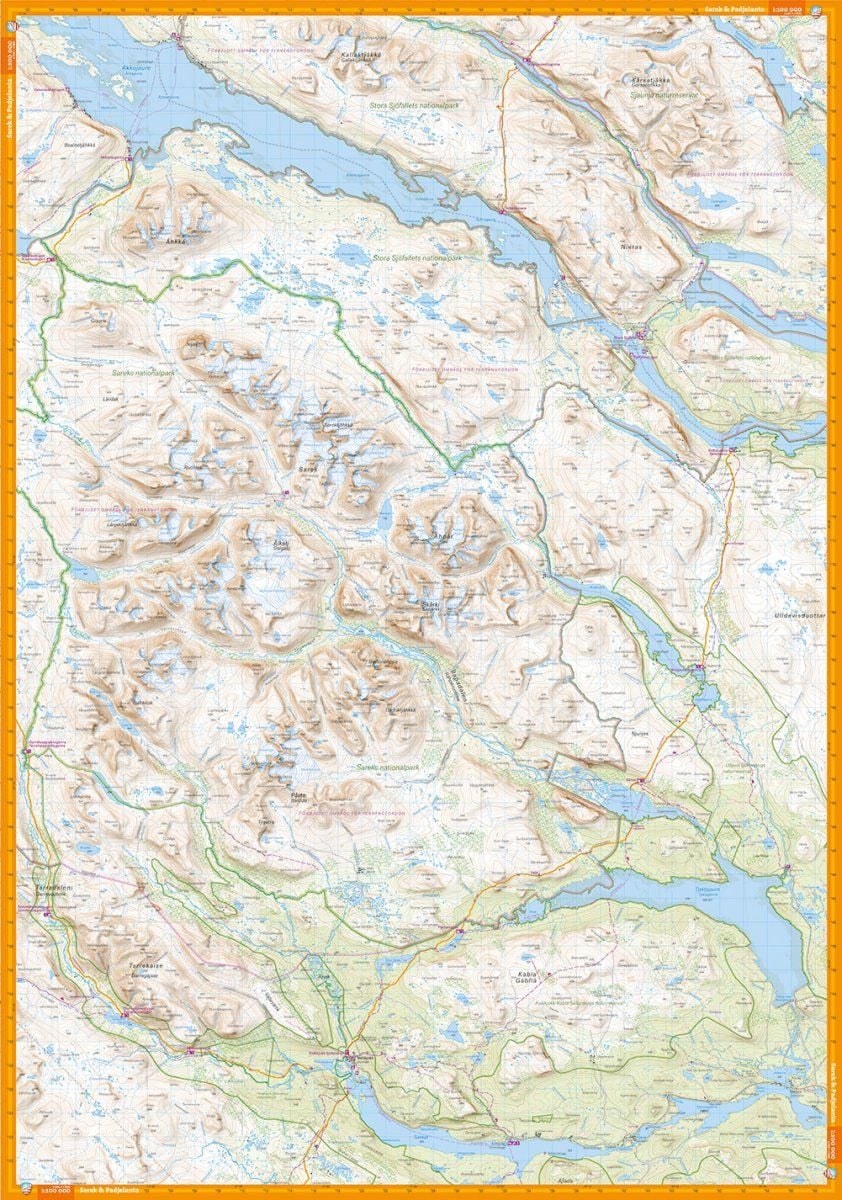 Calazo Sarek & Padjelanta 1:100000