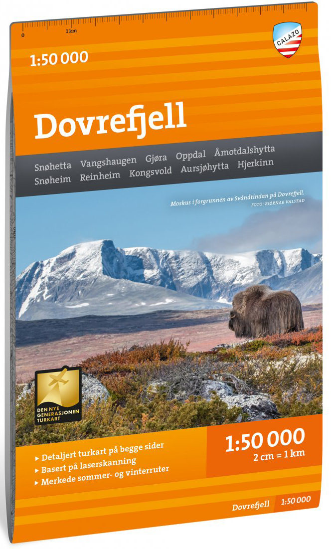 Calazo Turkart Dovrefjell 1:50 000
