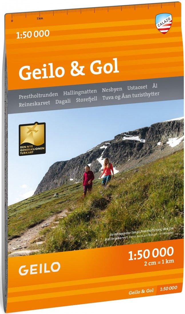 Calazo Turkart Geilo og Gol 1:50 000