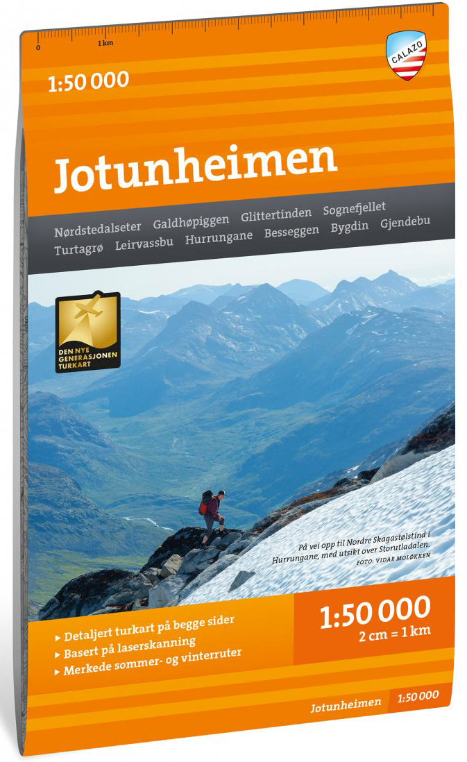 Calazo Turkart Jotunheimen 1:50 000