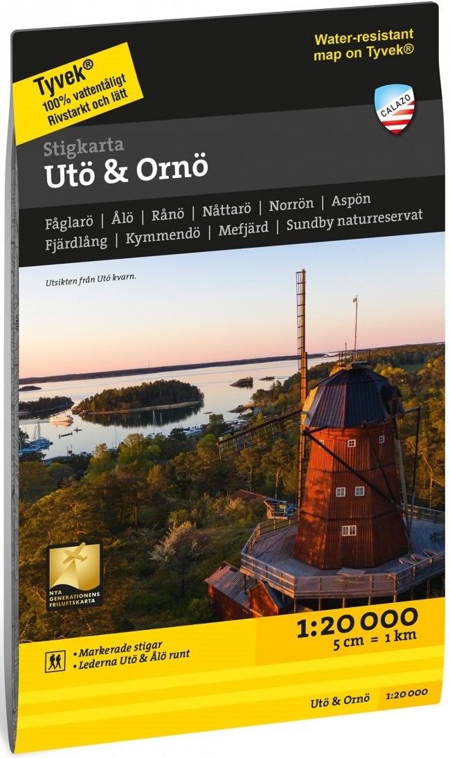 Calazo Stigkarta Ut&ouml; & Orn&ouml; 1:25.000
