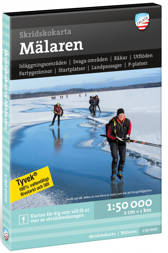 Calazo Skridskokarta M&auml;laren 1:50 000