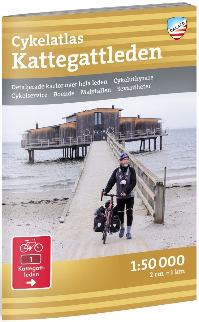 Calazo Cykelatlas Kattegattleden 1:50 000