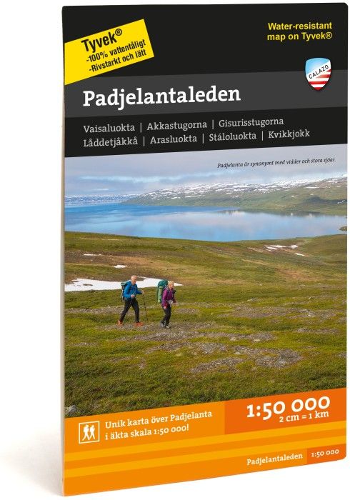Calazo Fj&auml;llkarta Padjelantaleden 1:50 000