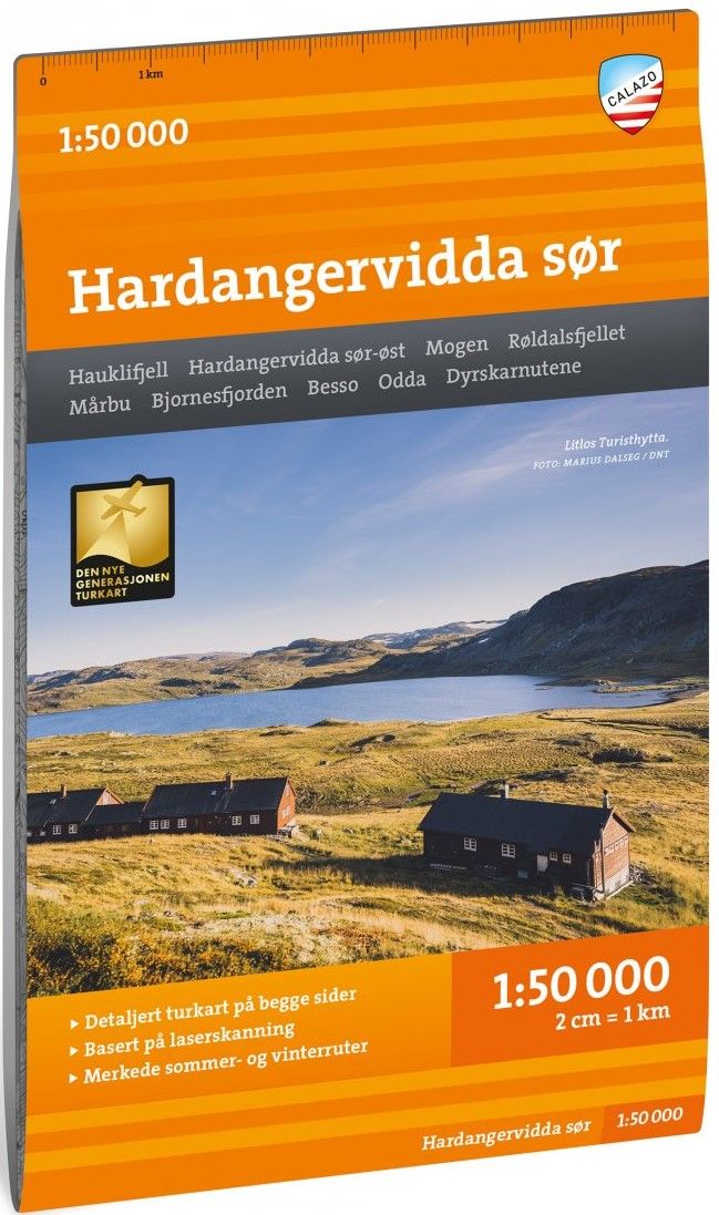 Calazo Turkart Hardangervidda s&oslash;r 1:50 000