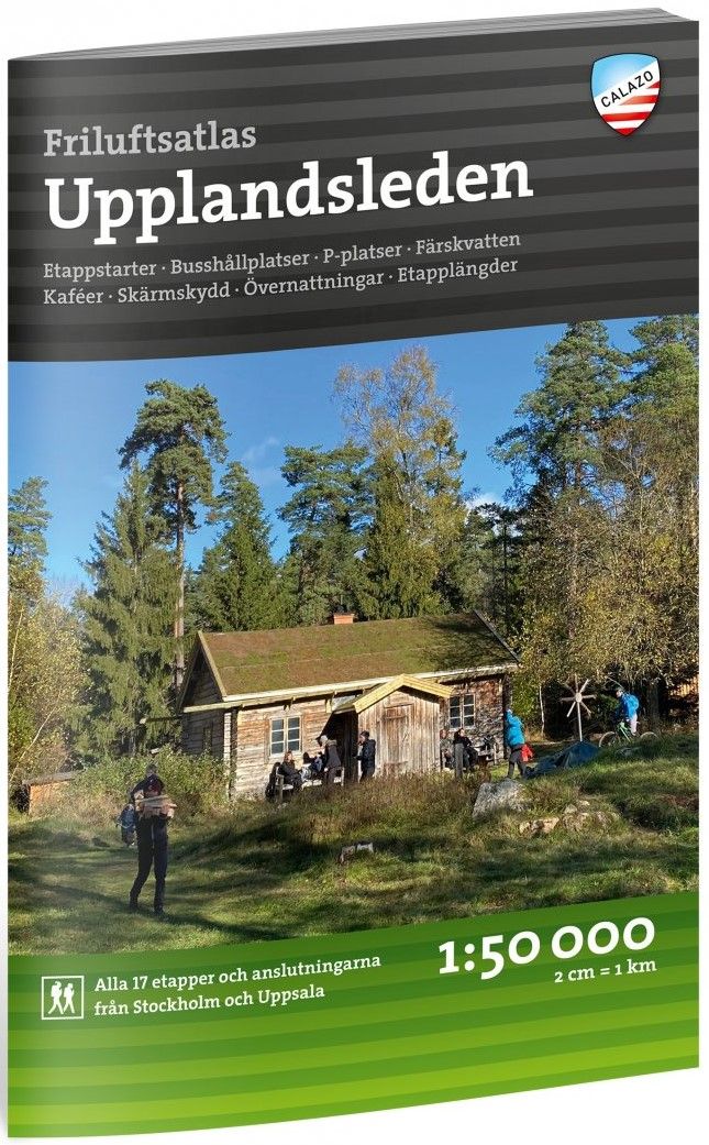 Calazo Friluftsatlas Upplandsleden 1:50 000