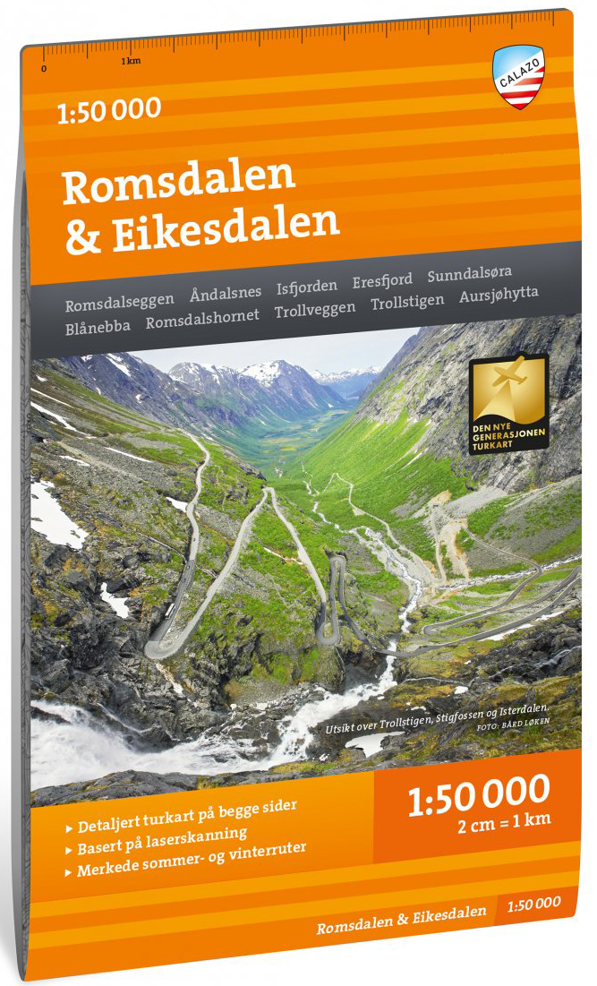 Calazo Turkart Romsdalen & Eikesdalen 1:50 000