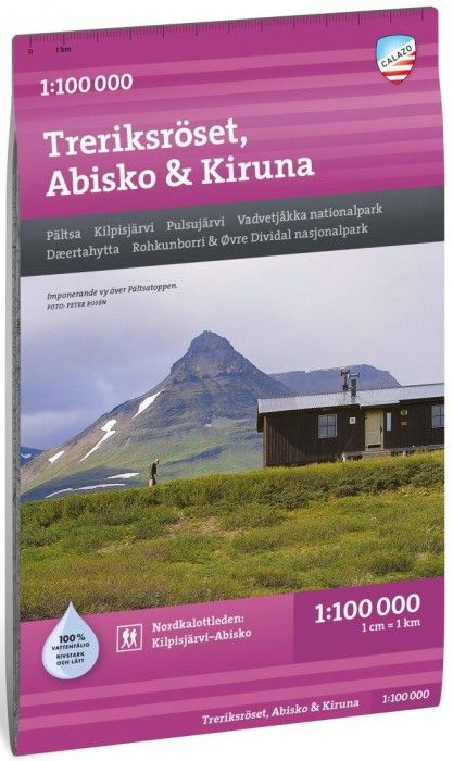 Calazo Treriksröset, Abisko & Kiruna 1:100000