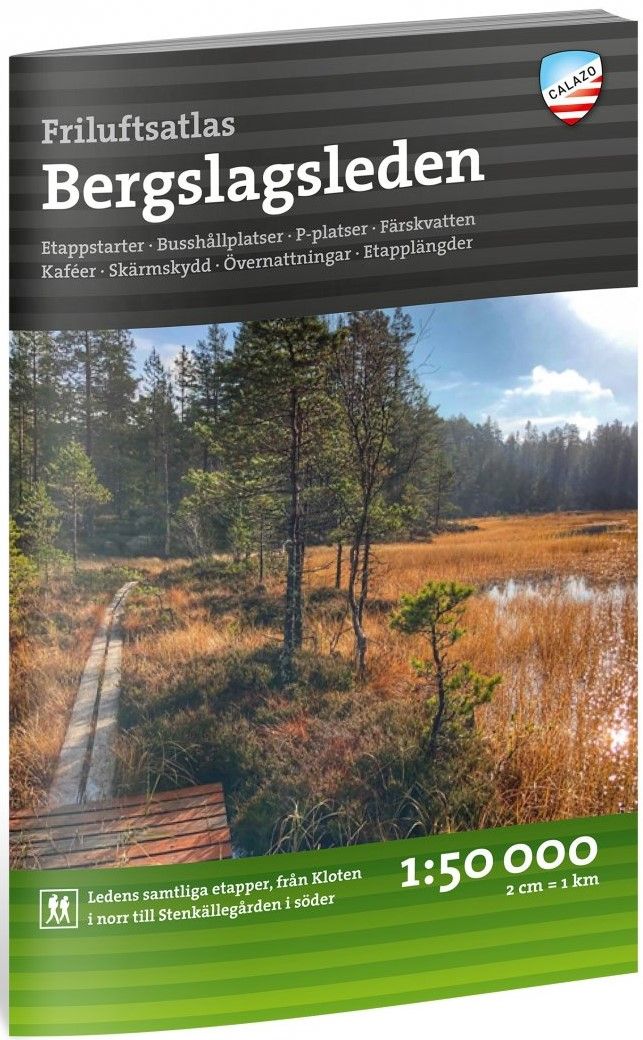 Calazo Friluftsatlas Bergslagsleden 1:50 000