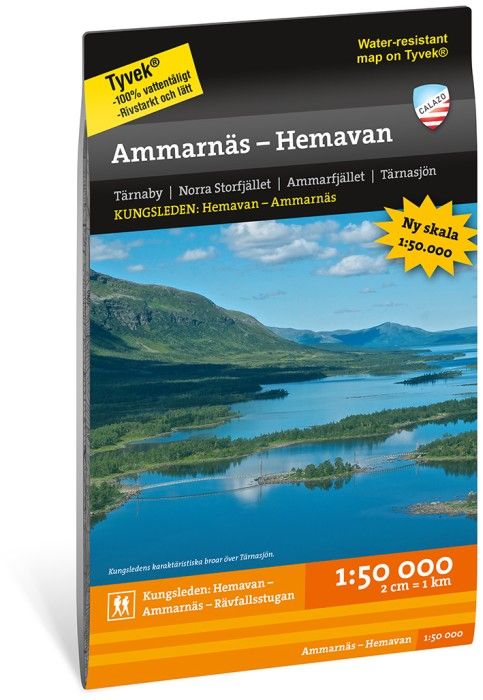 Calazo Fj&auml;llkarta Ammarn&auml;s - Hemavan 1:50 000