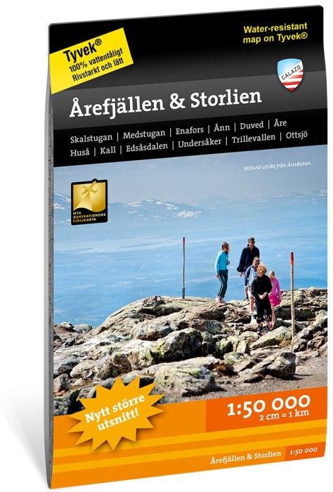 Calazo Fj&auml;llkarta &Aring;refj&auml;llen Storlien 1:50 000