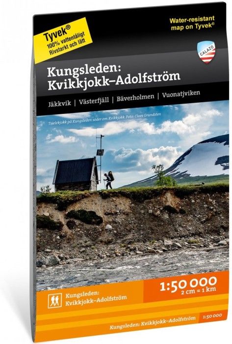 Calazo Kungsleden: Kvikkjokk - Adolfström 1:50 000