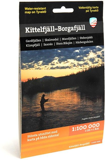 Calazo Fj&auml;llkarta Kittelfj&auml;ll - Borgafj&auml;ll 1:100 000