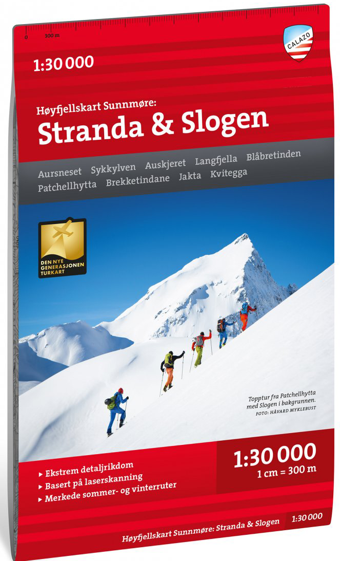 Calazo H&oslash;yfjellskart Sunnm&oslash;re: Stranda & Slogan 1:30 000