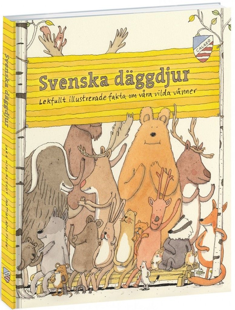 Calazo Svenska Däggdjur – lekfullt illustrerad fakta