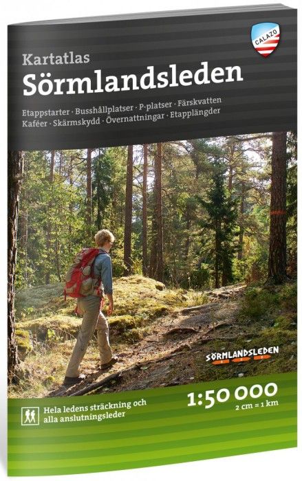 Calazo Friluftsatlas S&ouml;rmlandsleden 1:50 000 3:e upplagan