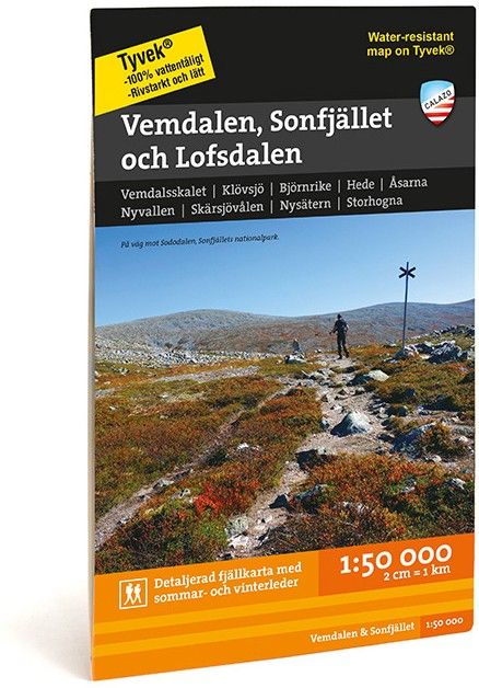 Calazo Fj&auml;llkarta Vemdalen, Sonfj&auml;llet & Lofsdalen 1:50 000
