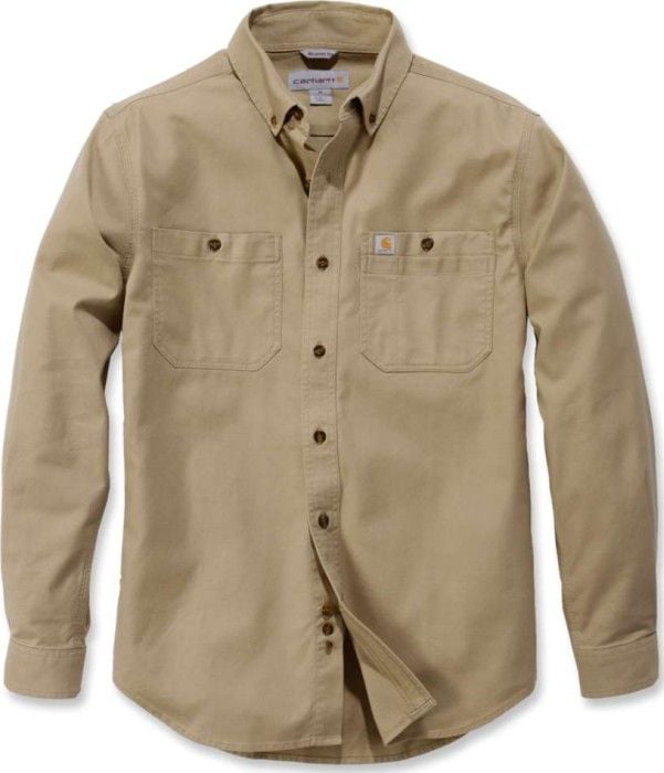 Carhartt Workwear Carhartt M's LW Rigby Solid L/S Shirt Dark Khaki