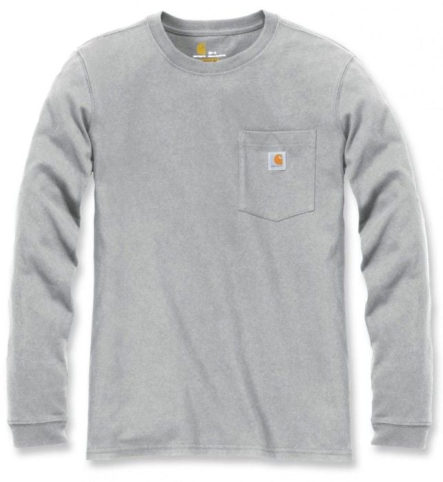 Carhartt Workwear Carhartt W's Workwear Pocket L/S T-Shirt Heather Grey