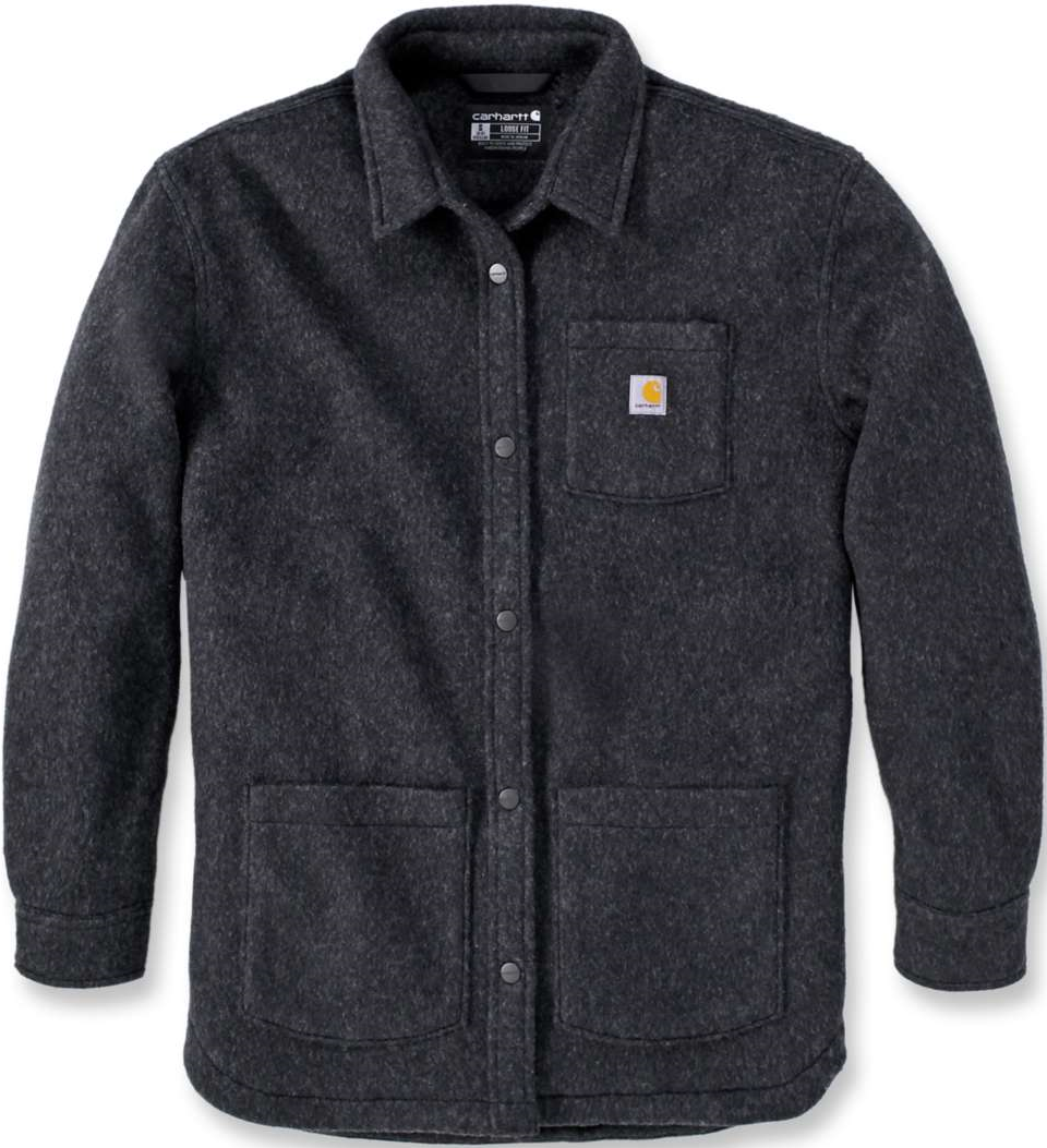 Carhartt Workwear Carhartt W's Loose Fit Fleece Overshirt Black Heather