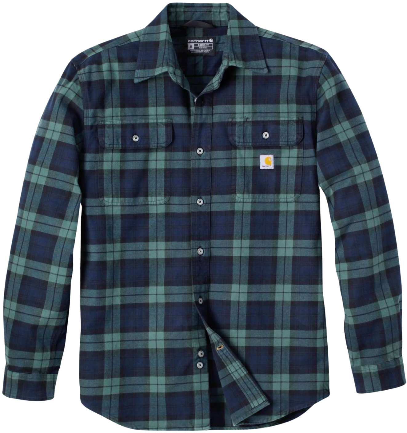 Carhartt Workwear Carhartt M's Heavy Flannel L/S Plaid Shirt Frosted Balsam