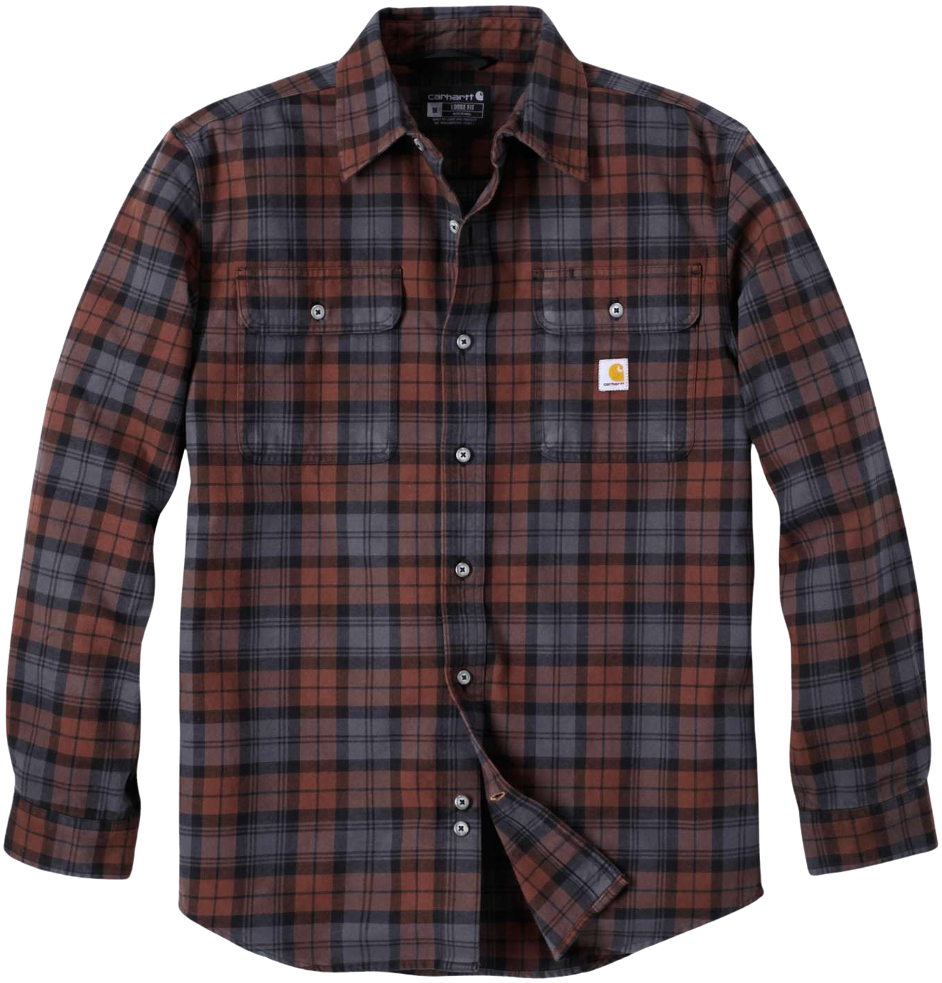 Carhartt Workwear Carhartt M's Heavy Flannel L/S Plaid Shirt Mocha