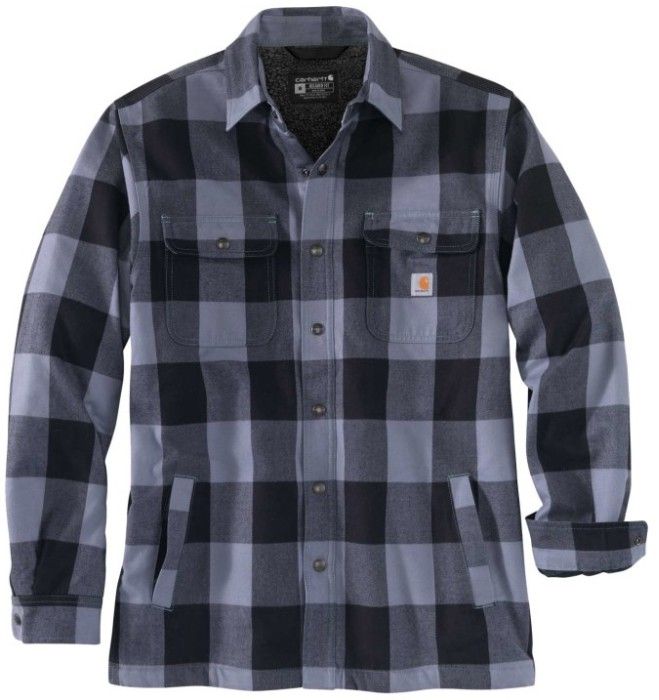 Carhartt Workwear Carhartt M's Hubbard Sherpa Lined Shirt Jac Folkstone Gray