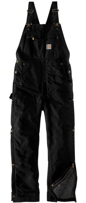 Carhartt Workwear Carhartt M's Firm Duck Insulated Bib Overall Black