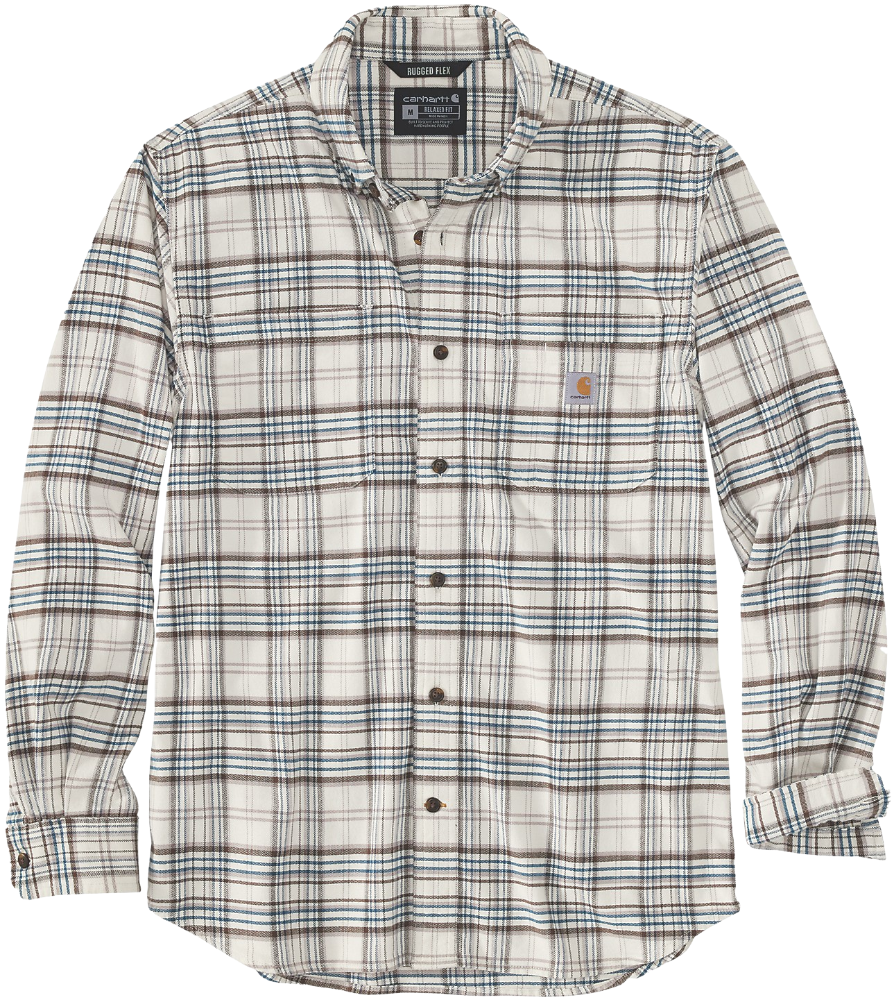 Carhartt Workwear Carhartt M's Midweight Flannel L/S Plaid Shirt Malt