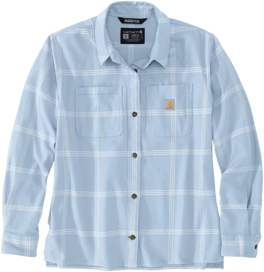 Carhartt Workwear Carhartt W's Midweight Flannel L/S Plaid Shirt Neptune