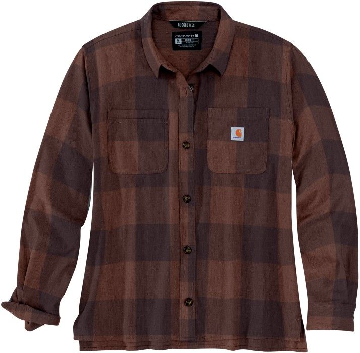 Carhartt Workwear Carhartt W's Midweight Flannel L/S Plaid Shirt Blackberry