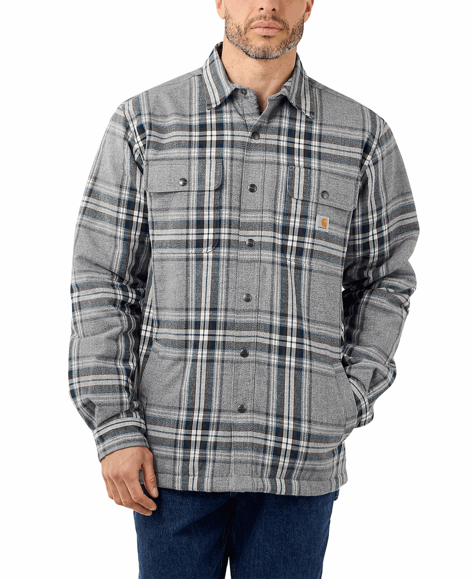 Carhartt Ms Flannel Sherpa Lined Shirt Jacket