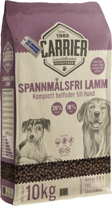 Carrier Spannmålsfri Lamm 10 kg